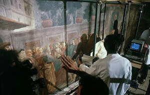 Images Dated 6th November 2009: Documentary on the restoration of 'Brancacci Chapel', Florence