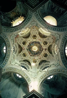 Images Dated 11th December 2009: Dome of the Shrine of Valinotto or Church of the Visitation of Mary, Bernard Vittone (1704-1770)