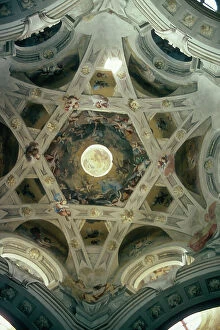 Images Dated 27th May 2011: Dome of the Shrine of Valinotto or Church of the Visitation of Mary, Bernard Vittone (1704-1770)