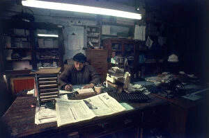 Images Dated 17th July 2008: Drafting a small provincial newspaper in Huang-Tcheu, China 1974