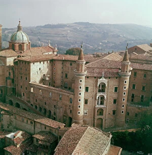 Images Dated 23rd January 2007: Ducal Palace of Urbino, Faade of the Towers
