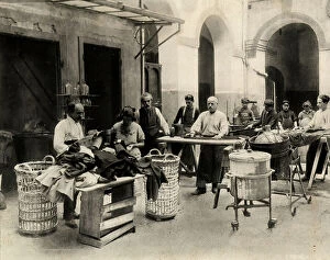 Images Dated 27th December 2010: Dyeworks of Pietro Antonio Braida in Trieste: workers complete different tasks