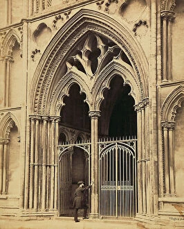 Images Dated 23rd February 2012: East entrance of Ely Cathedral, England