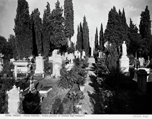 Florence Collection: The English Cemetery in Piazzale Donatello, Florence