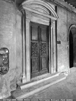 Images Dated 13th October 2006: Entrance to the Laurenziana Library in Florence