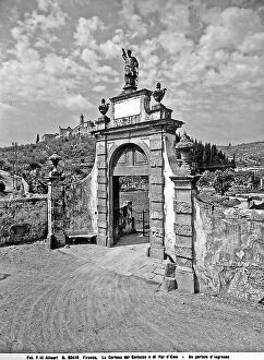 Images Dated 23rd April 2012: One of the entrance portals of the Carthusian Monastery of Galluzzo, Florence