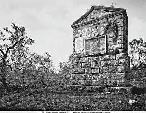 Images Dated 6th April 2012: Epitaph of the Challenge of Barletta in the countryside of Andria