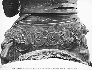 Images Dated 13th April 2010: Equestrian Statue of Erasmo da Narni called as Gattamelata, bronze, detail of the saddle