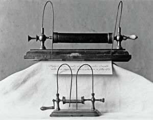 Images Dated 5th April 2012: Equipment used by Temistocle Calzecchi-Onesti between 1884-1886 in the experiments