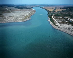 Images Dated 5th September 2007: Estuaries of the Ombrone River