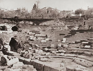 Images Dated 30th October 2008: The excavations of the Roman Theater in the archaeological area of Fiesole