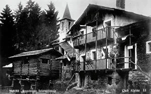Images Dated 24th May 2011: Exhibition of Turin in 1911: the houses of the Italian Alpine Club