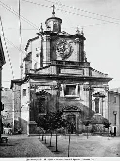 Images Dated 27th April 2012: The faade of the Church of Sant'Agostino, in L'Aquila, Abruzzo. The architect was Ferdinando Fuga