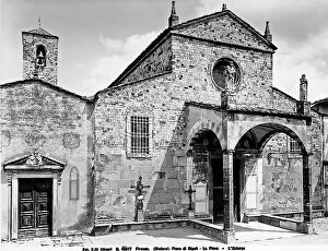 Images Dated 23rd April 2012: Faade of the Parish Church of S. Pietro at Bagno a Ripa, environs of Florence