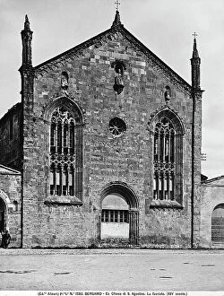 Images Dated 28th December 2012: Facade of the church of the ex convent of St Augustine in Bergamo
