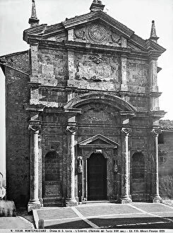 Images Dated 20th April 2012: Facade of the Church of Santa Lucia. Architectural work by Flaminio del Turco