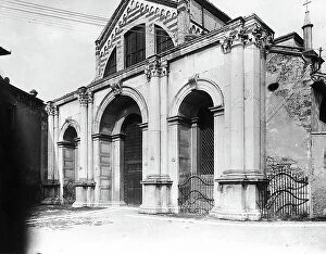 Images Dated 9th April 2010: Facade of the Church of St. Mary in Organo, Verona