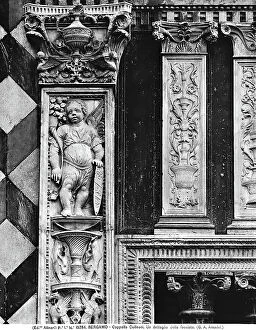 Images Dated 28th December 2012: Detail of the facade of the Colleoni Chapel in Bergamo