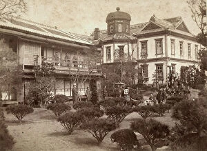 Images Dated 17th November 2011: Facade and garden of the Hotel Hicuchi in Atami, Japan