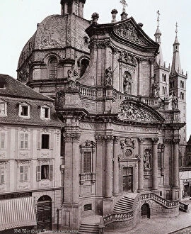 Images Dated 28th March 2011: The facade of Neumnster, in Wrzburg