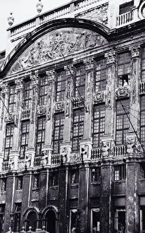 Images Dated 12th September 2003: Facade of the Palace of i Dukes of Brabante in Brussels, detail, Belgium