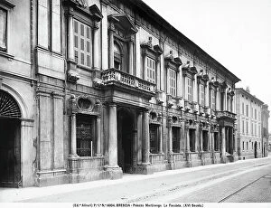 Images Dated 27th December 2012: Facade of Palazzo Martinengo Cesaresco, on Via dei Musei, in Brescia