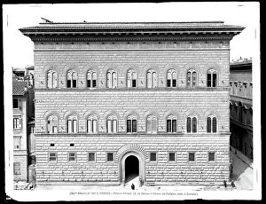 Florence Collection: Facade of the Palazzo Strozzi in Florence