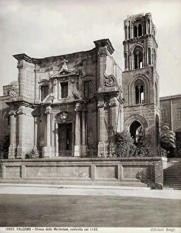Images Dated 27th October 2008: Facade of the Santa Maria dell'Ammiraglio or Martorana Church in Palermo