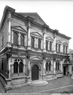 Images Dated 26th July 2006: The facade of the Scuola Grande di San Rocco, in Venice. Work by Antonio Scarpagnino