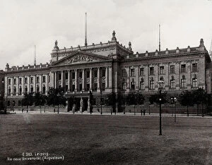 Images Dated 28th March 2011: The facade of the University palace of Leipzig, destroyed during World War II