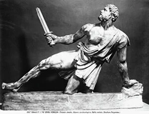 Images Dated 24th March 2010: Fallen Gaul, third century imitation of a Pergamon original, in the Archaeological Museum in