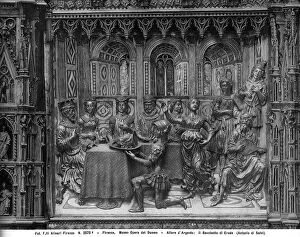 Images Dated 27th May 2011: Feast of Herod, detail by Antonio di Salvi, part of the silver altar of the Baptistry of San