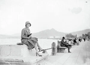 Images Dated 13th December 2012: Female portrait on the waterfront of Palermo