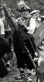 Images Dated 29th April 2011: Festival of the people in Fiuggi: man of Ciociara with bagpipes