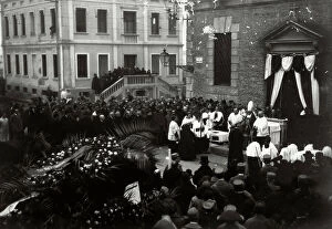 Images Dated 1st August 2011: First World War: funeral of the victims of the Austrian bombing of Padua