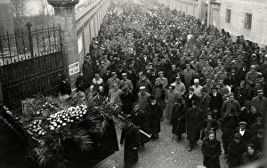 Images Dated 7th April 2010: First World War: funeral of the victims in the Austrian bombing of Padua