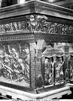 Images Dated 6th February 2007: Flagellation; close up of Donatello's pulpit, Basilica of San Lorenzo, Florence