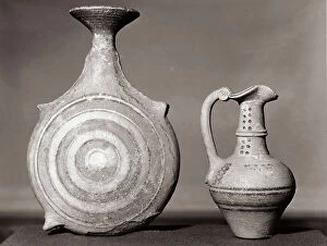 Images Dated 15th February 2008: Flask and pitcher with trilobed rim, of Punic manufacture, in the G.A
