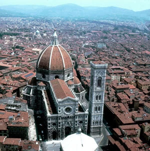 Images Dated 6th October 2006: Florence: the Duomo and the bell-tower by Giotto