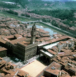Images Dated 26th August 2009: Florence, panorama with the Piazza della Signoria