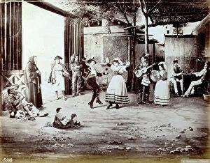 Images Dated 2nd September 2009: Folklore scene with typical neapolitan figures, photomontage
