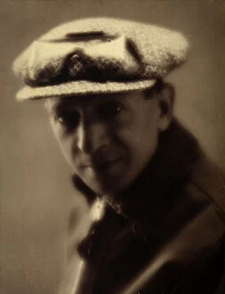 Images Dated 28th November 2008: Foreground of a young man with cap and overcoat