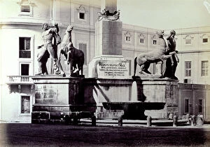 Images Dated 8th February 2010: Fountain of Monte Cavallo in the Piazza del Quirinale in Rome