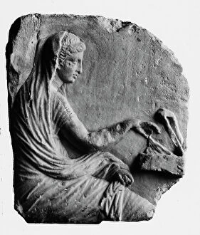Images Dated 25th May 2010: Fragment of a funerary bas-relief, National Archaeological Museum, Venice