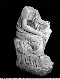 Images Dated 23rd April 2012: Fragmentary statue from the Acropolis of Fiesole. Opera preserved in the Etruscan Museum, in Fiesole
