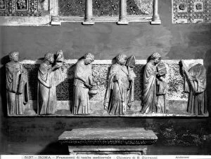 Images Dated 22nd September 2006: Fragments of the tomb of Cardinal Riccardo degli Annibaldi, with reliefs by Arnolfo di Cambio