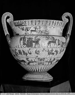 Images Dated 13th October 2011: The Francois Vase after restoration in 1900, became necessary after the breakage due to the anger
