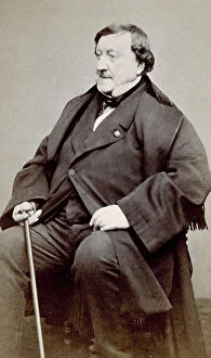 Images Dated 24th October 2011: Full-length portrait of the famous composer Gioacchino Rossini