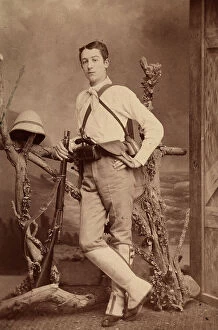 Images Dated 28th November 2008: Full-length portrait of a young man in hunting clothes