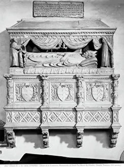 Images Dated 17th June 2009: Funeral Monument of Cardinal Fra Marco da Viterbo, Church of San Francesco, Viterbo